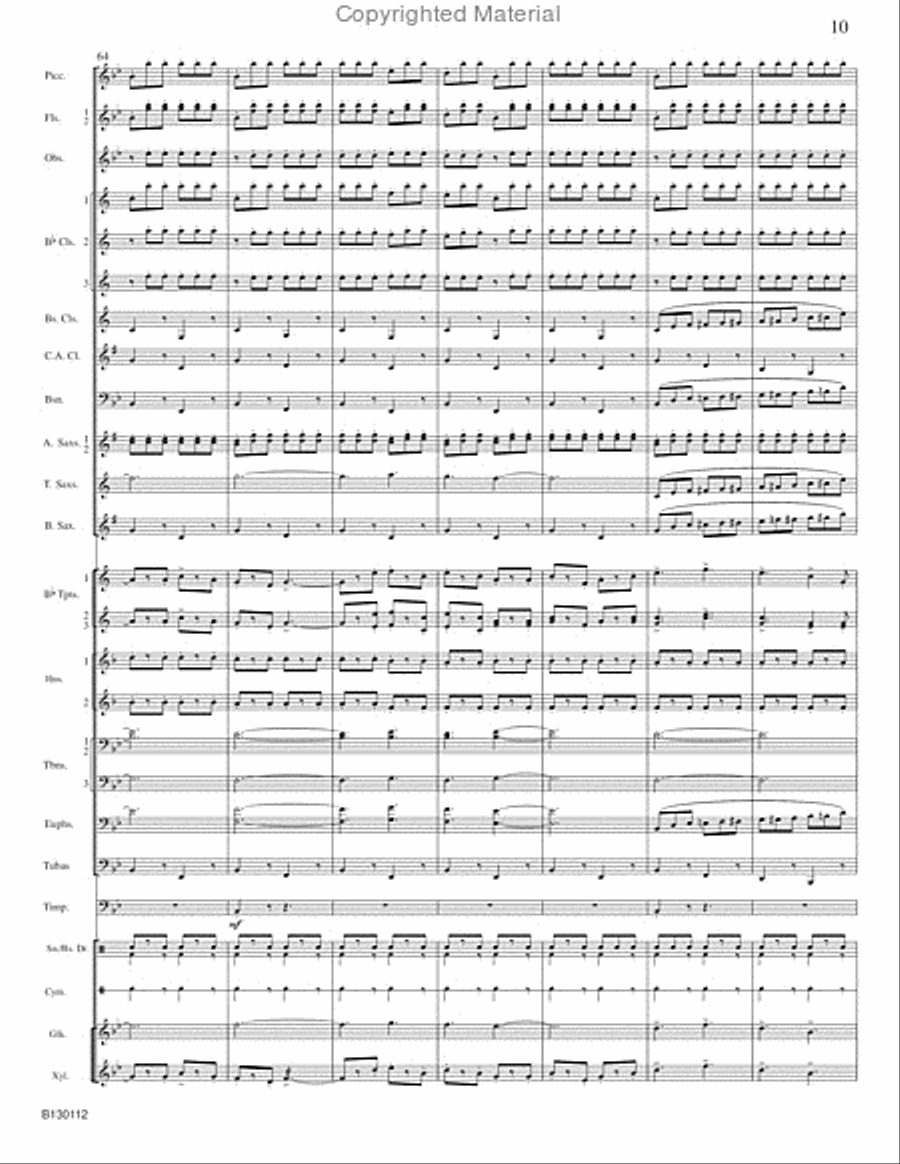March Grandioso March Grandioso Concert Band scores gallery preview page 12