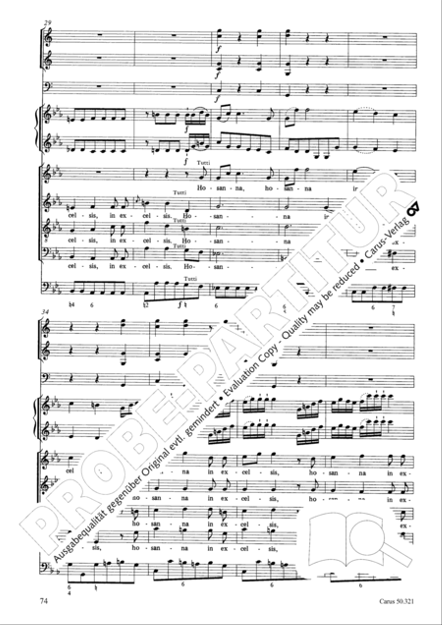 Requiem in C minor 4-Part scores gallery preview page 80