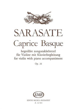 Book cover for Caprice Basque, Op. 24