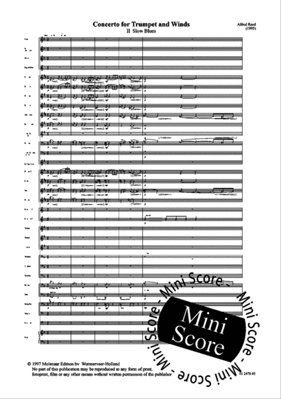 Concerto for Trumpet part 2 and 3 Concert Band scores gallery preview page 5