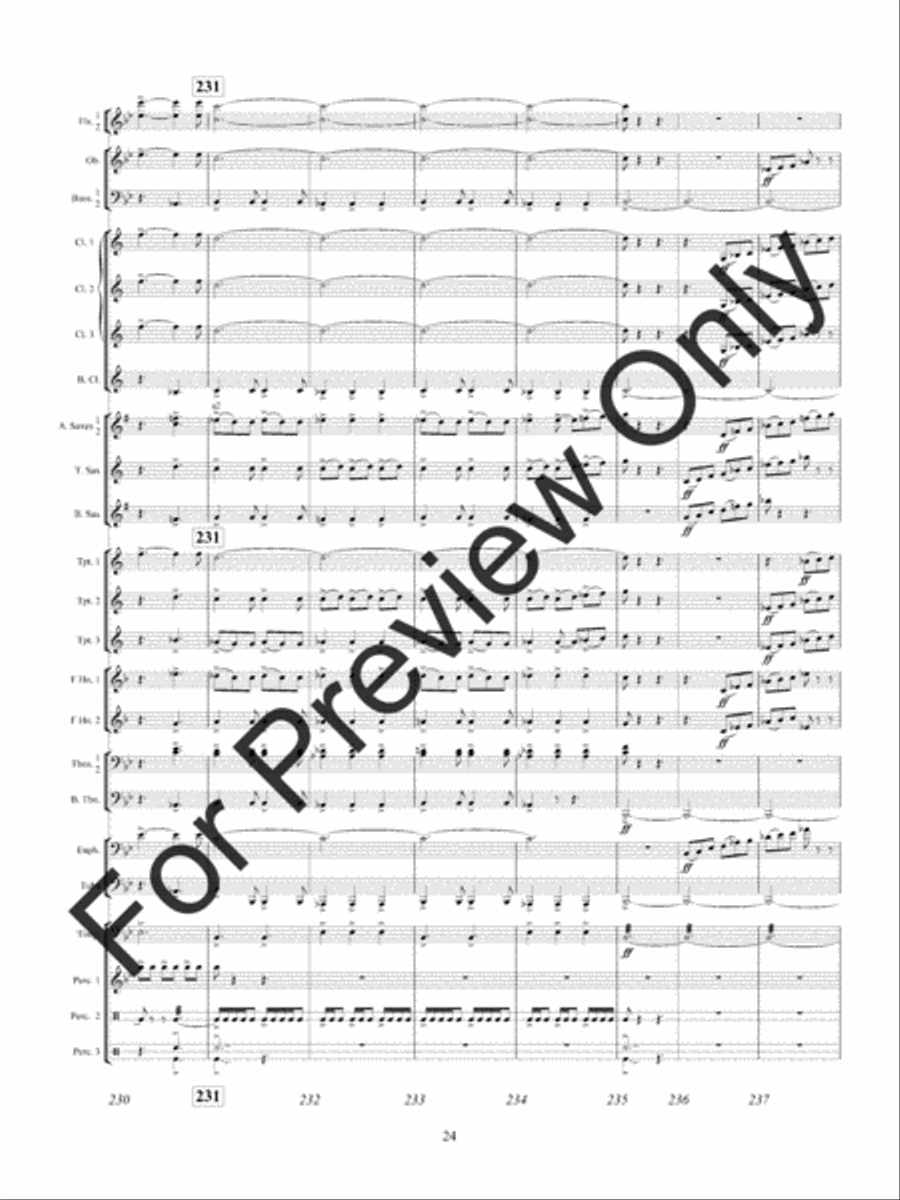 American Hymn Tune Sketches Concert Band scores gallery preview page 27