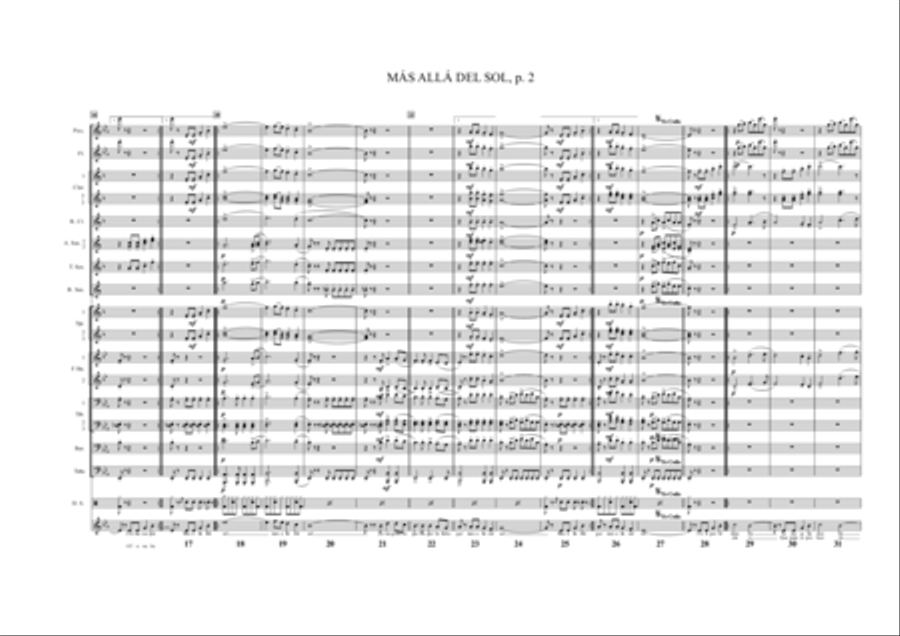 Más Allá del Sol Más Allá del Sol Marching Band scores gallery preview page 4