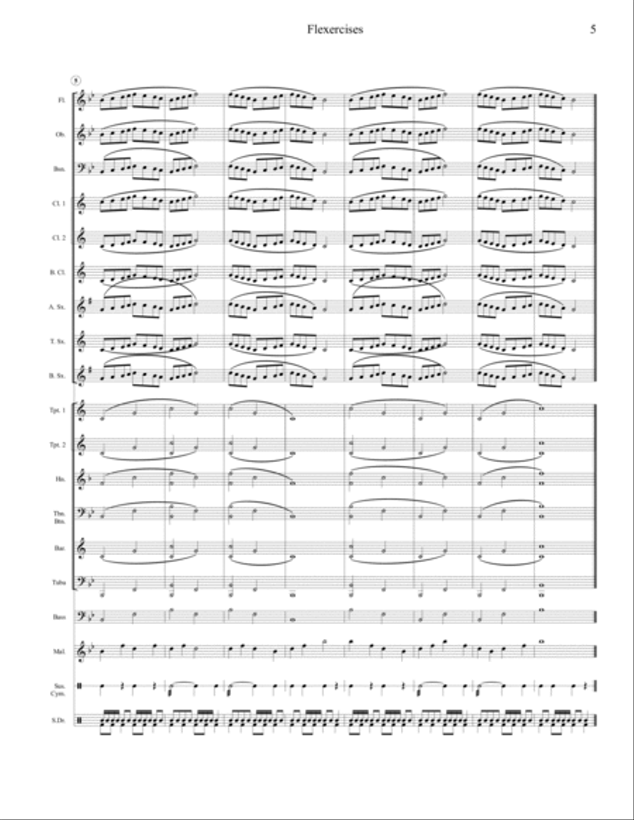Flexercise for Young Bands Concert Band scores gallery preview page 6