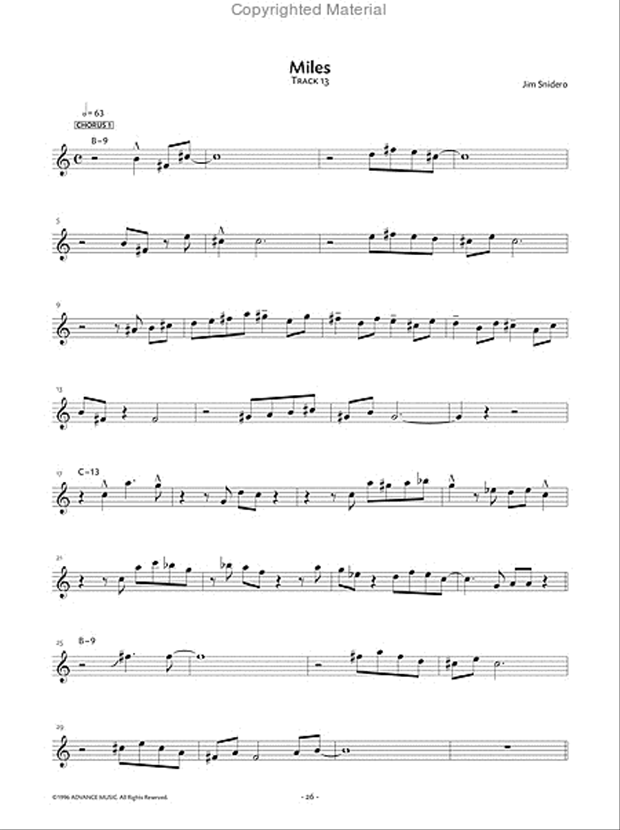 Jazz Conception Alto & Baritone Saxophone Baritone Saxophone scores gallery preview page 11