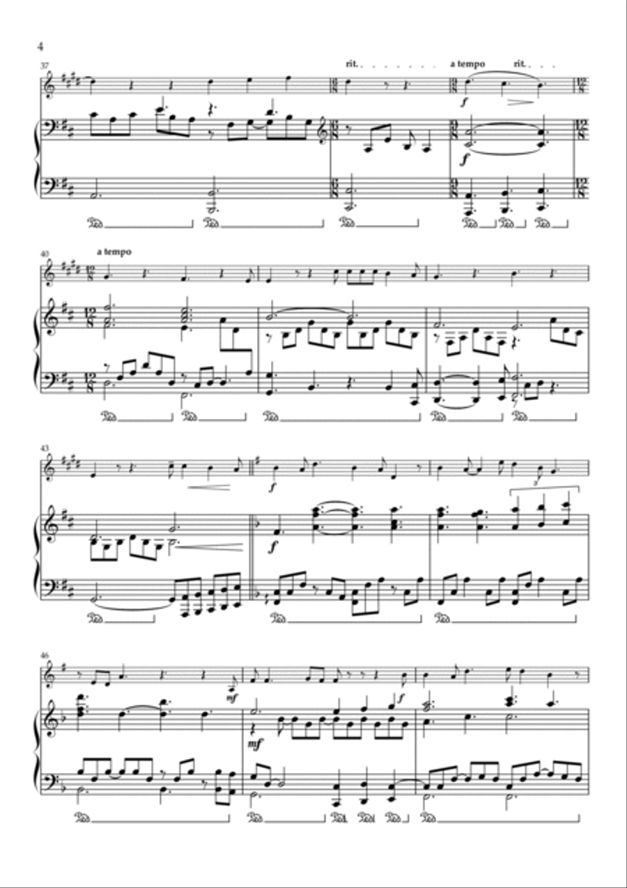 Hooked On The Memory Of You Bass Clarinet scores gallery preview page 4