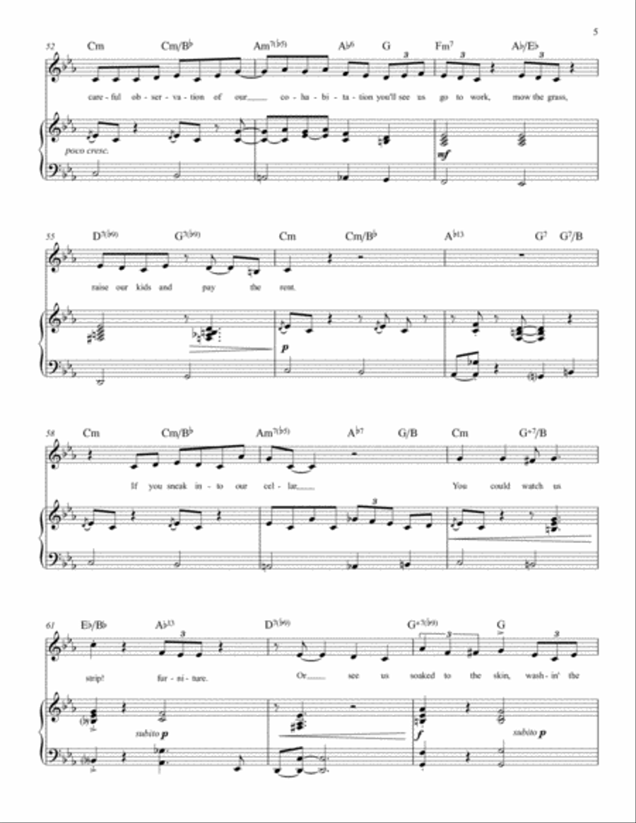 If People Like Me Marry (Starting Key: C-Major) Voice scores gallery preview page 5