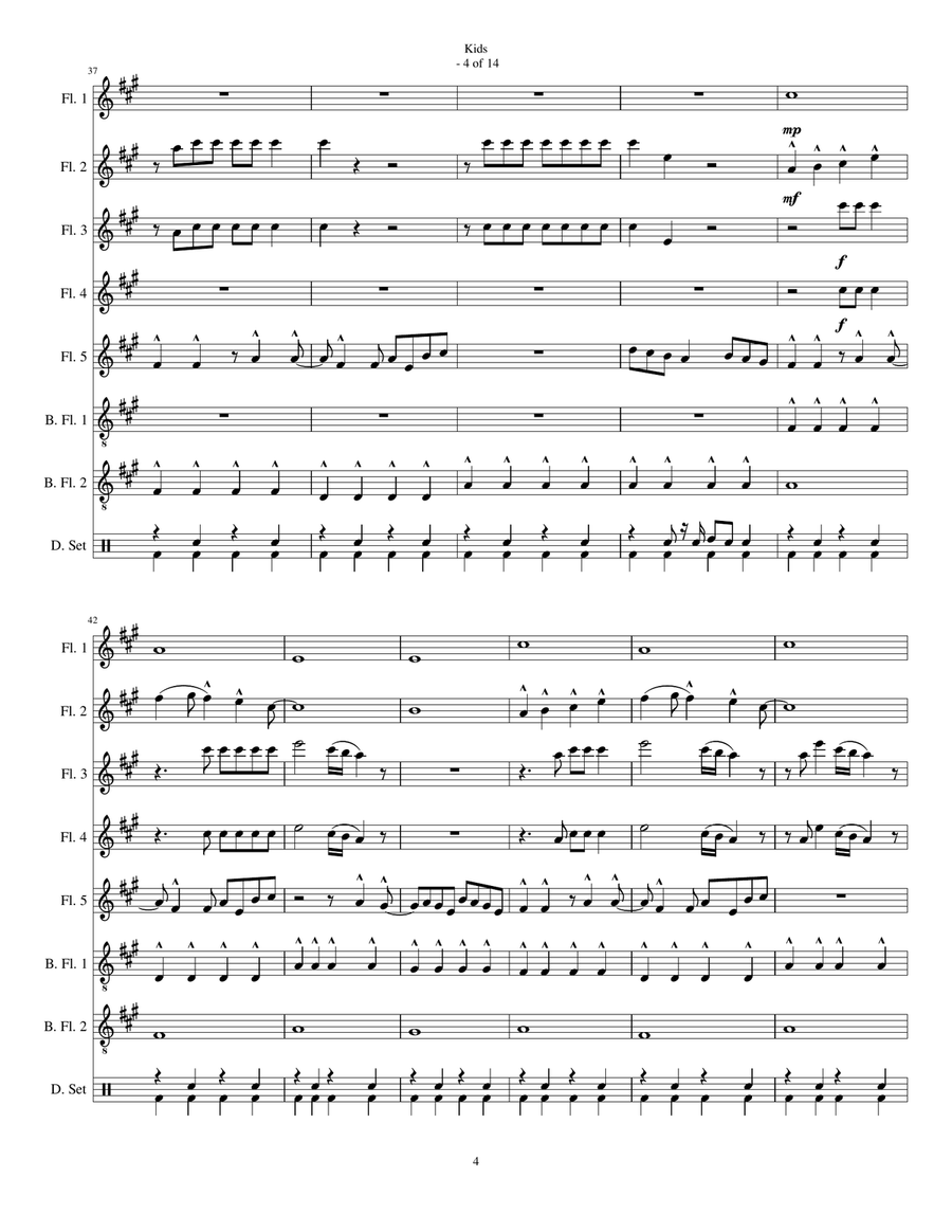 Kids Woodwind Ensemble scores gallery preview page 4