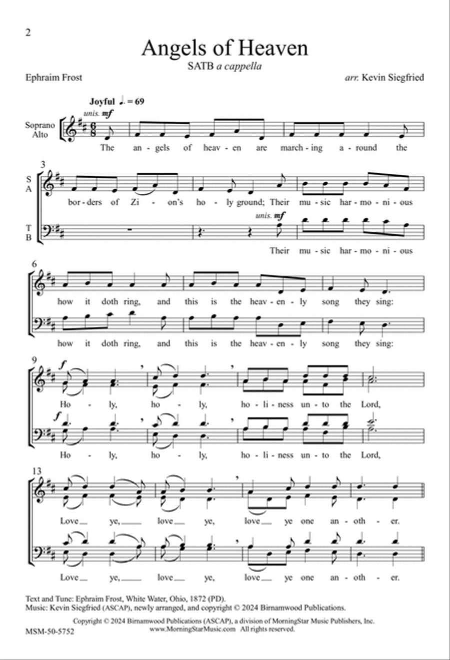 Angels of Heaven 4-Part scores gallery preview page 2