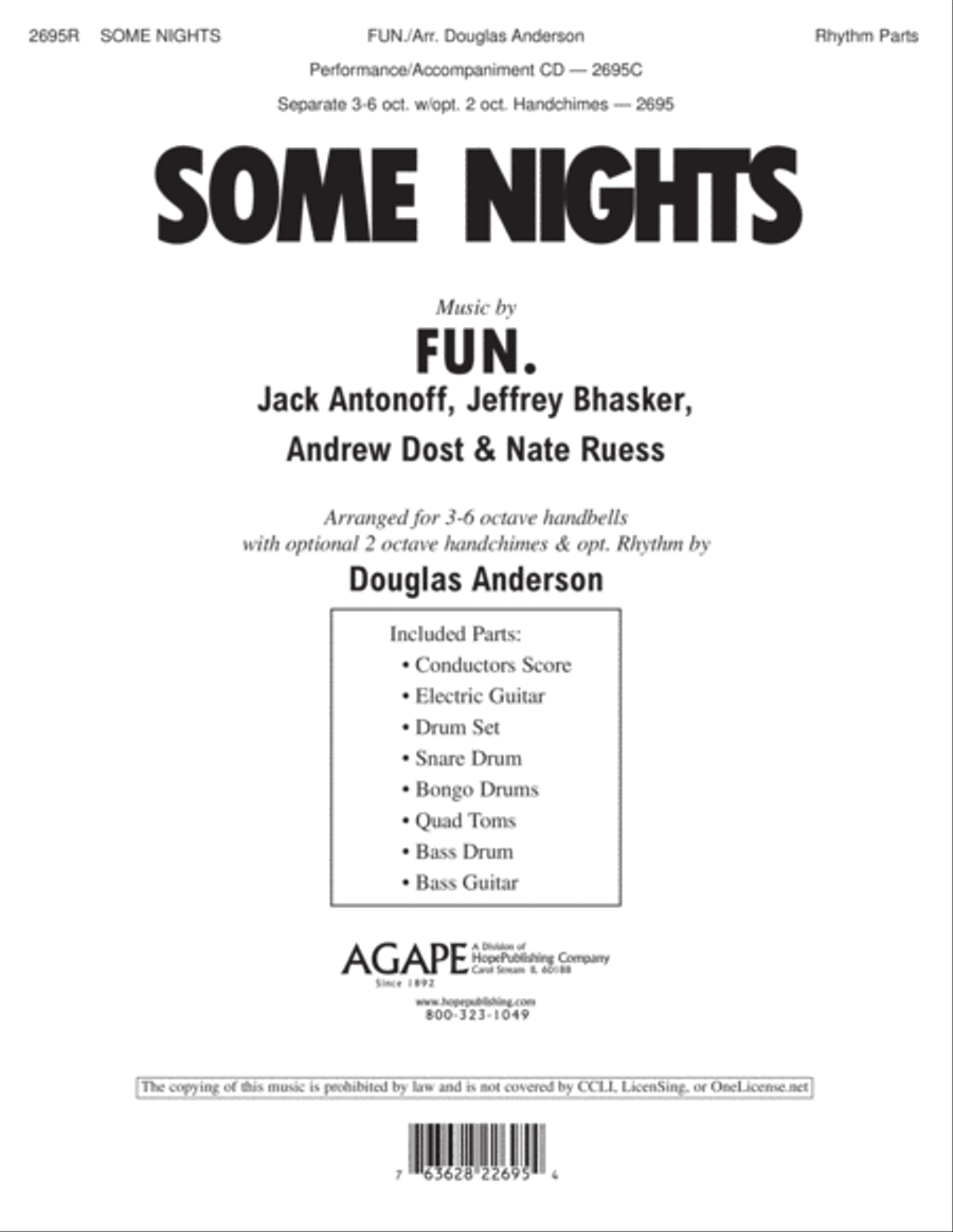 Some Nights Some Nights Electric Guitar scores gallery preview page 1