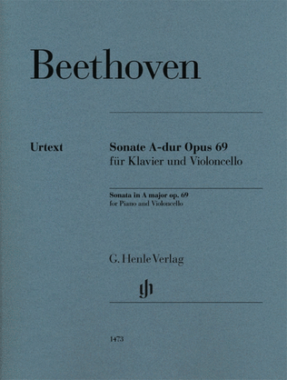 Book cover for Cello Sonata in A Major, Op. 69