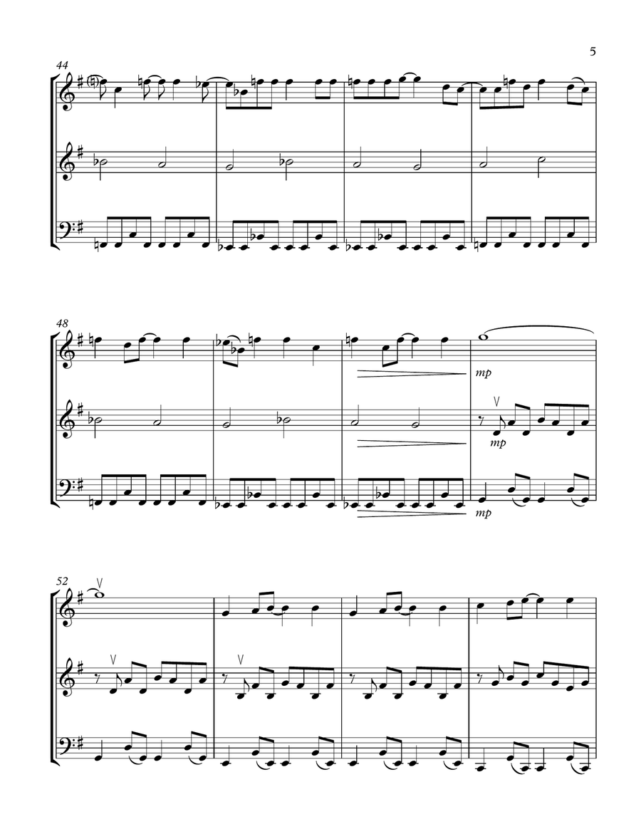 Every Breath You Take String Trio scores gallery preview page 5