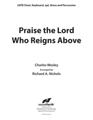 Praise the Lord Who Reigns Above - Brass Accompaniment