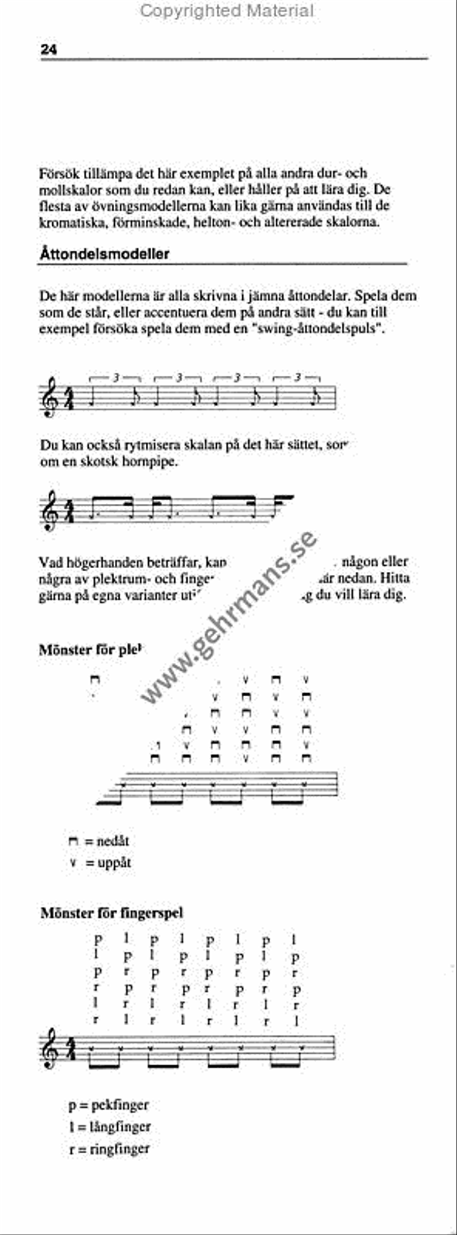 Skalboken for gitarrfodralet Guitar scores gallery preview page 8