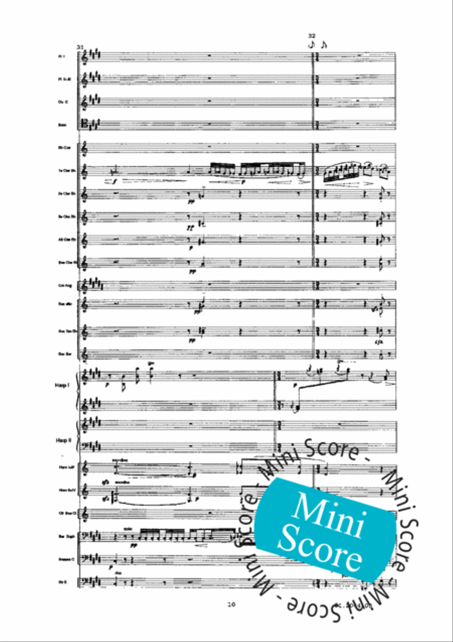 Prelude a L'Apres-Midi D'un Faune Concert Band scores gallery preview page 14
