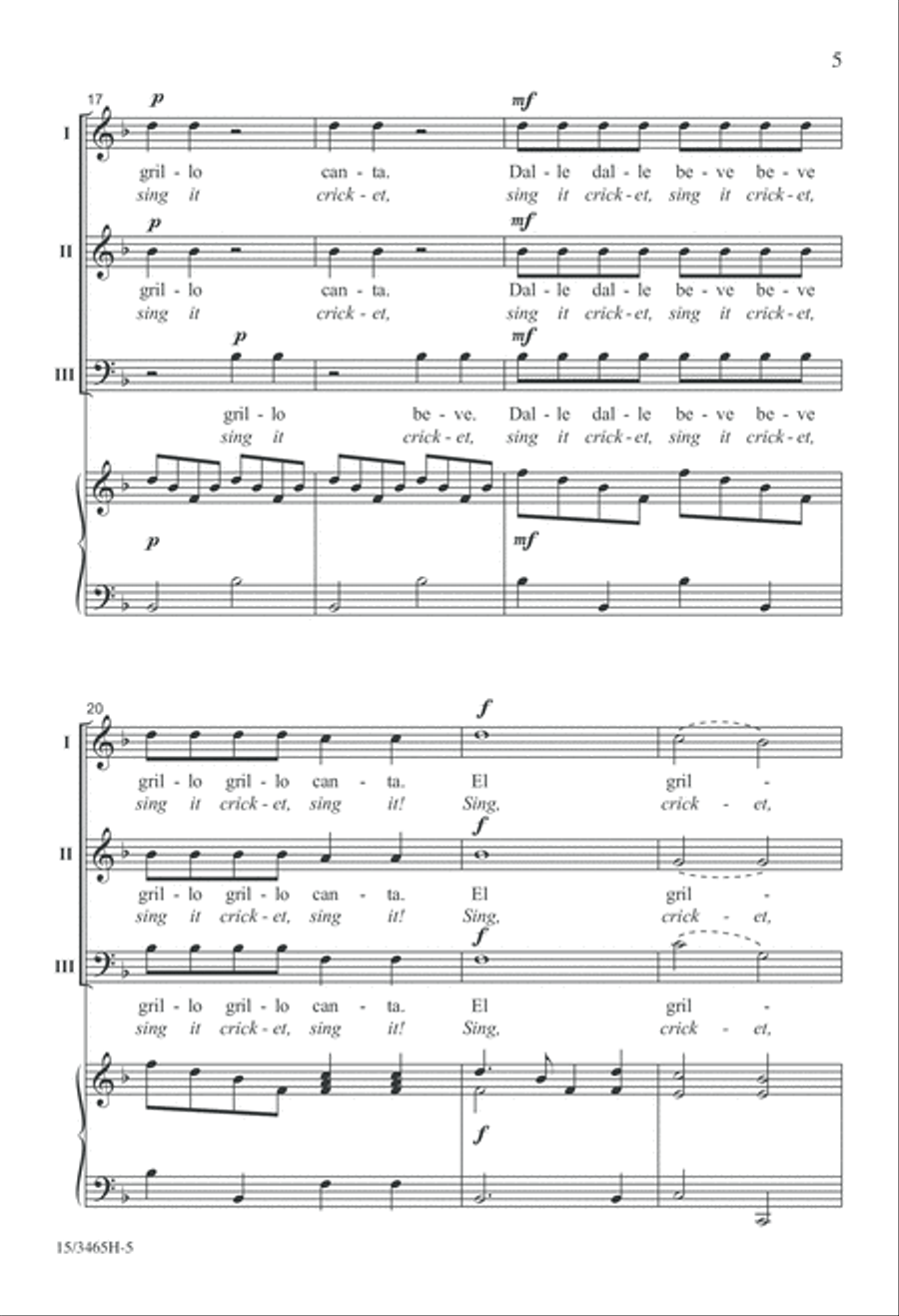 El Grillo 3-Part scores gallery preview page 5