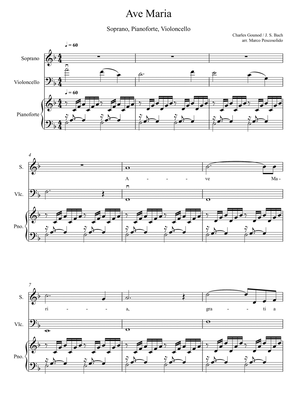 Ave Maria - Lyric soprano, Cello, Piano