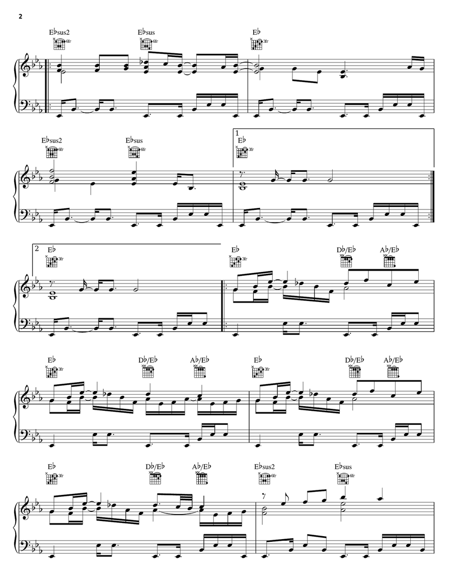 Animal Kingdom - Tree Of Life Theme Piano, Vocal, Guitar scores gallery preview page 2