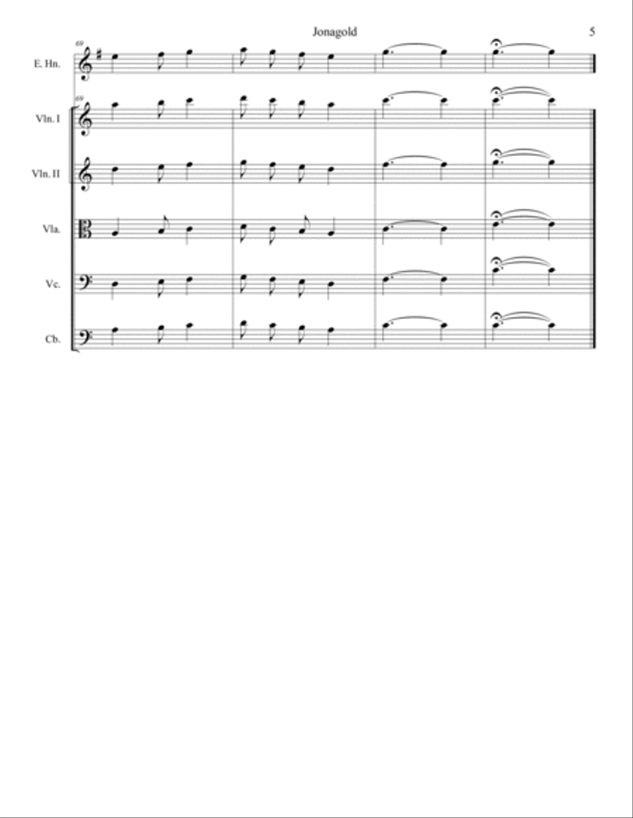 Jonagold Jonagold String Orchestra scores gallery preview page 5