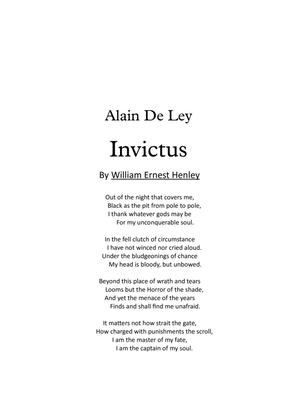 Book cover for Invictus