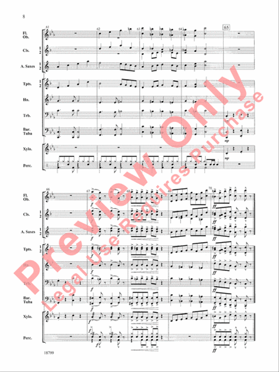 Dr. ROCKenstein Concert Band scores gallery preview page 9