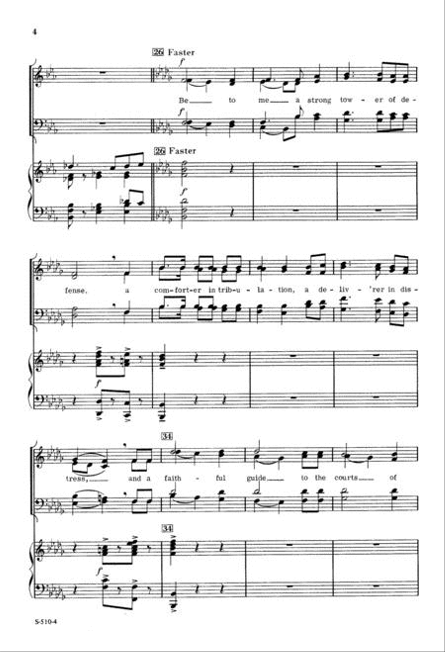 Write Your Blessed Name, O Lord 4-Part scores gallery preview page 4