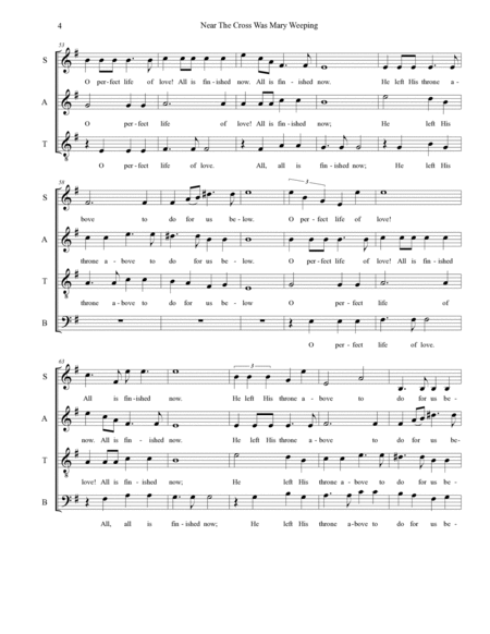 Near The Cross Was Mary Weeping (Soprano Solo and SATB) image number null