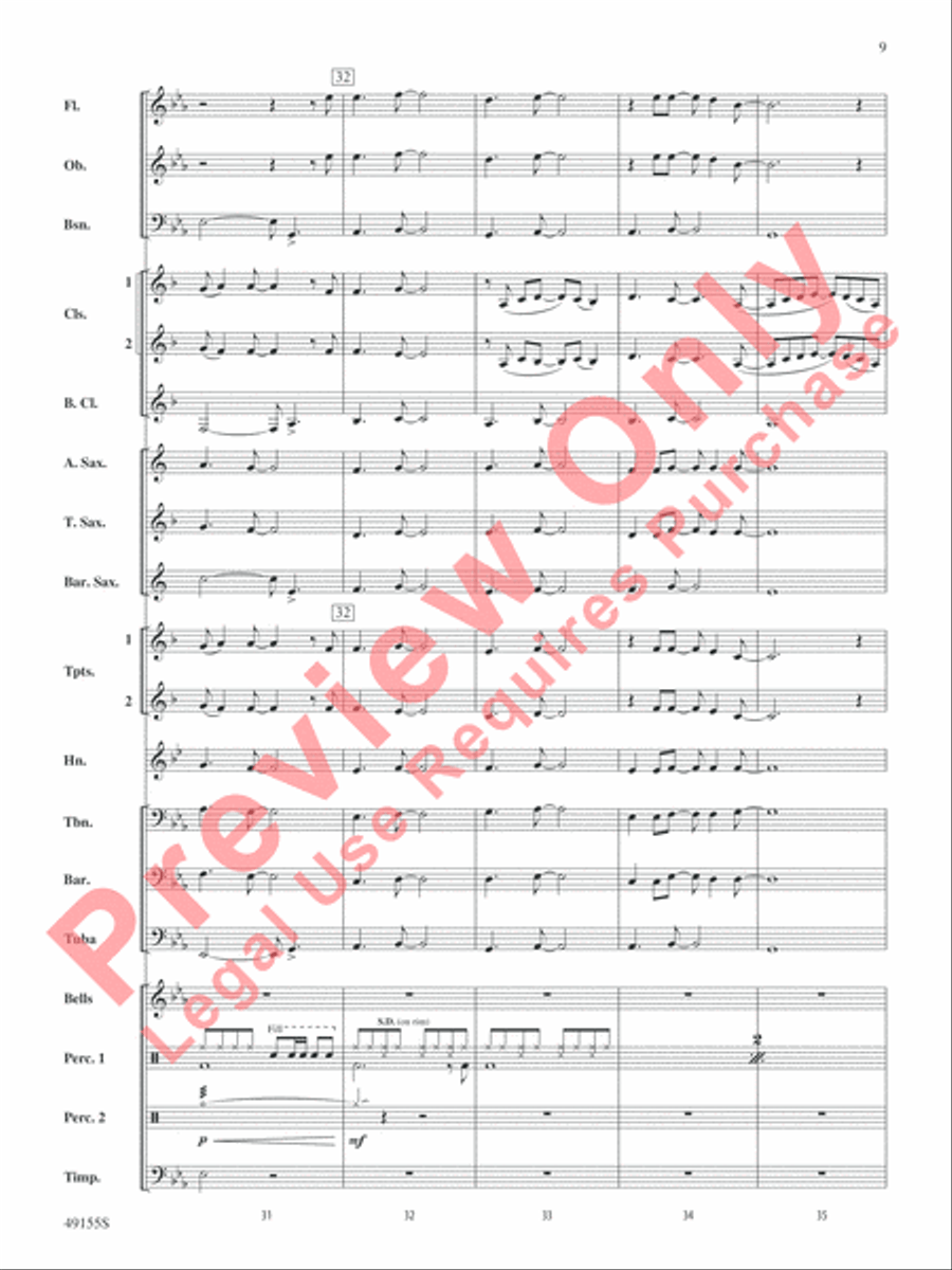 Time After Time Concert Band scores gallery preview page 10