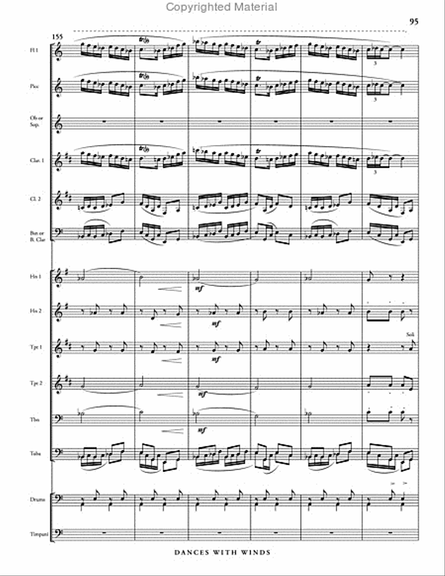 Dances with Winds Dances with Winds Concert Band scores gallery preview page 101