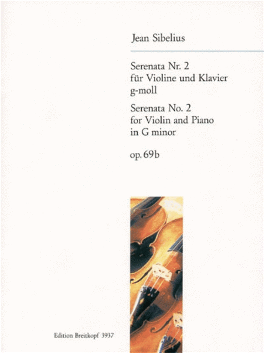 Serenata No. 2 in G minor Op. 69b by Jean Sibelius Violin Solo - Sheet Music