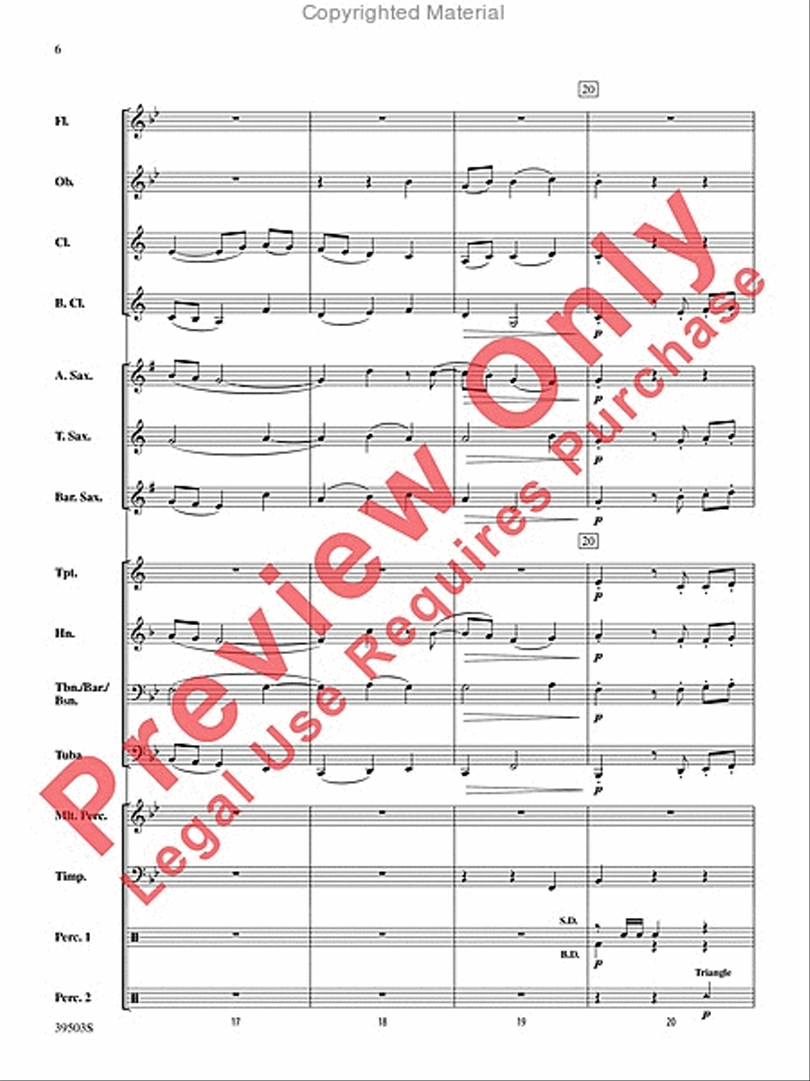 Linden Lea Concert Band scores gallery preview page 7