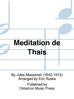 Book cover for Meditation de Thais