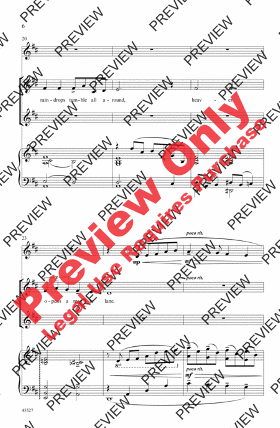 Over the Rainbow Over the Rainbow Women's Choir scores gallery preview page 6
