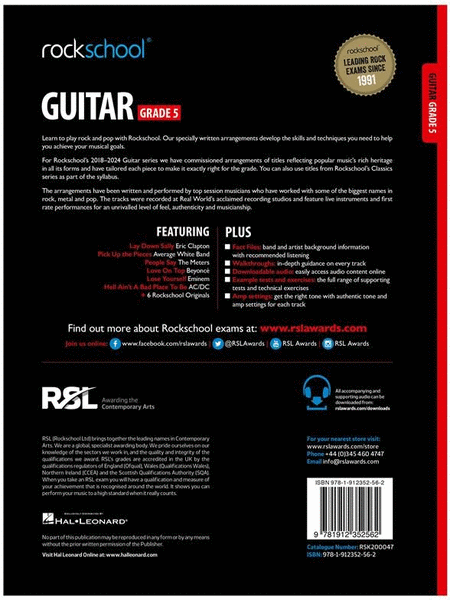 Rockschool Guitar Grade 5 (2018)