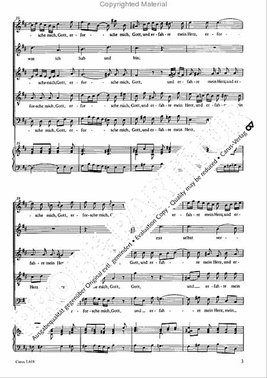 Erforsche mich, Gott SSATB scores gallery preview page 4