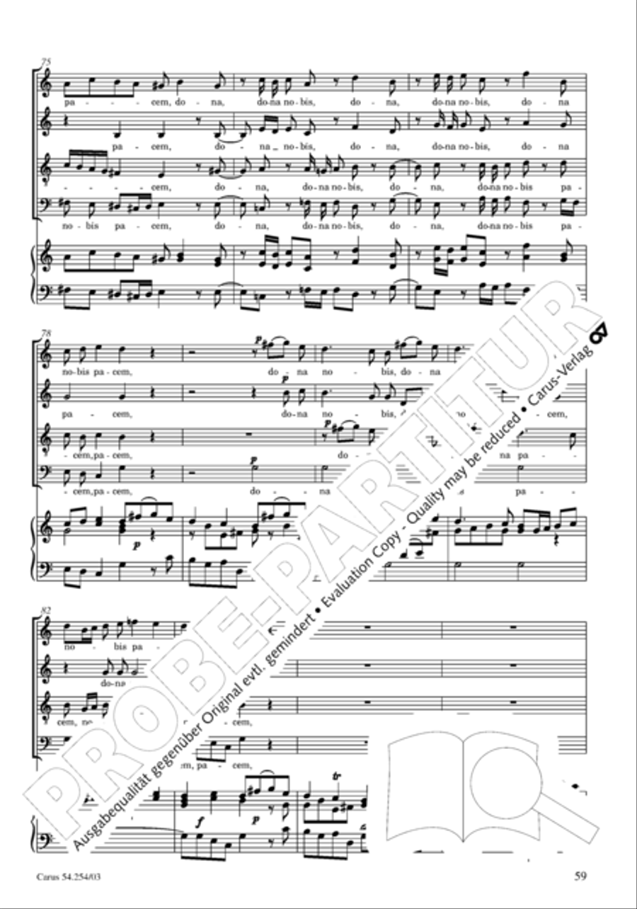 Missa Sancti Hieronymi 4-Part scores gallery preview page 60