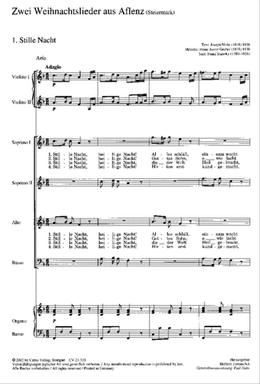 Zwei Weihnachtslieder aus Aflenz Score scores gallery preview page 1