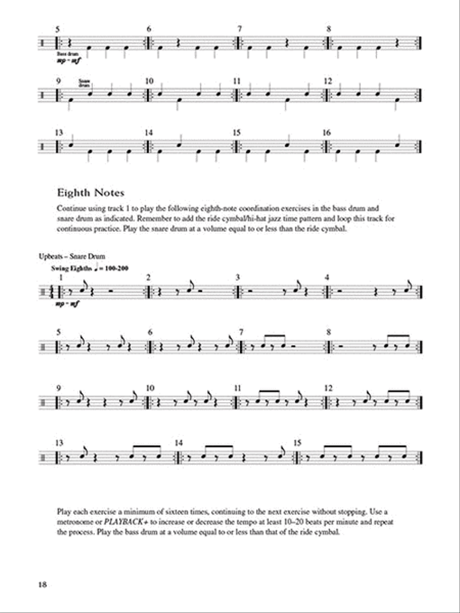 Jazz standards store for drumset