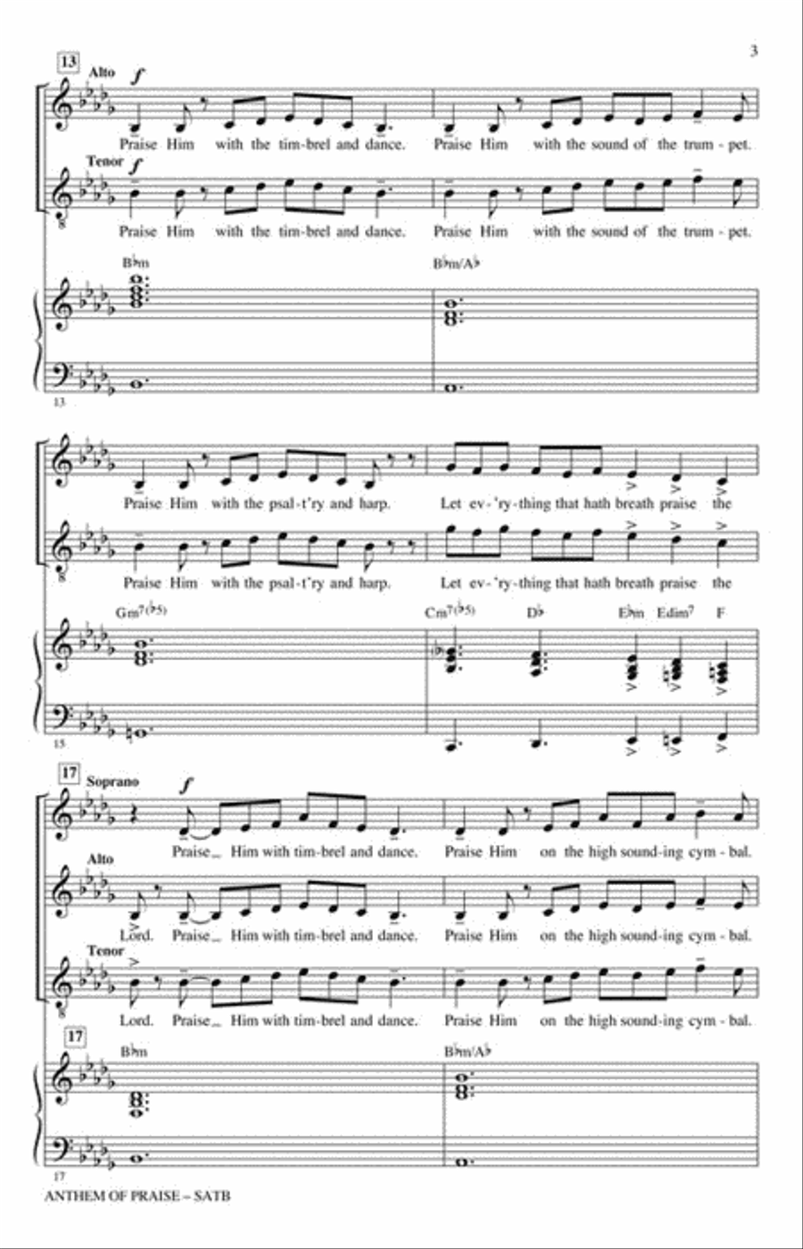 Anthem of Praise Anthem of Praise 4-Part scores gallery preview page 2