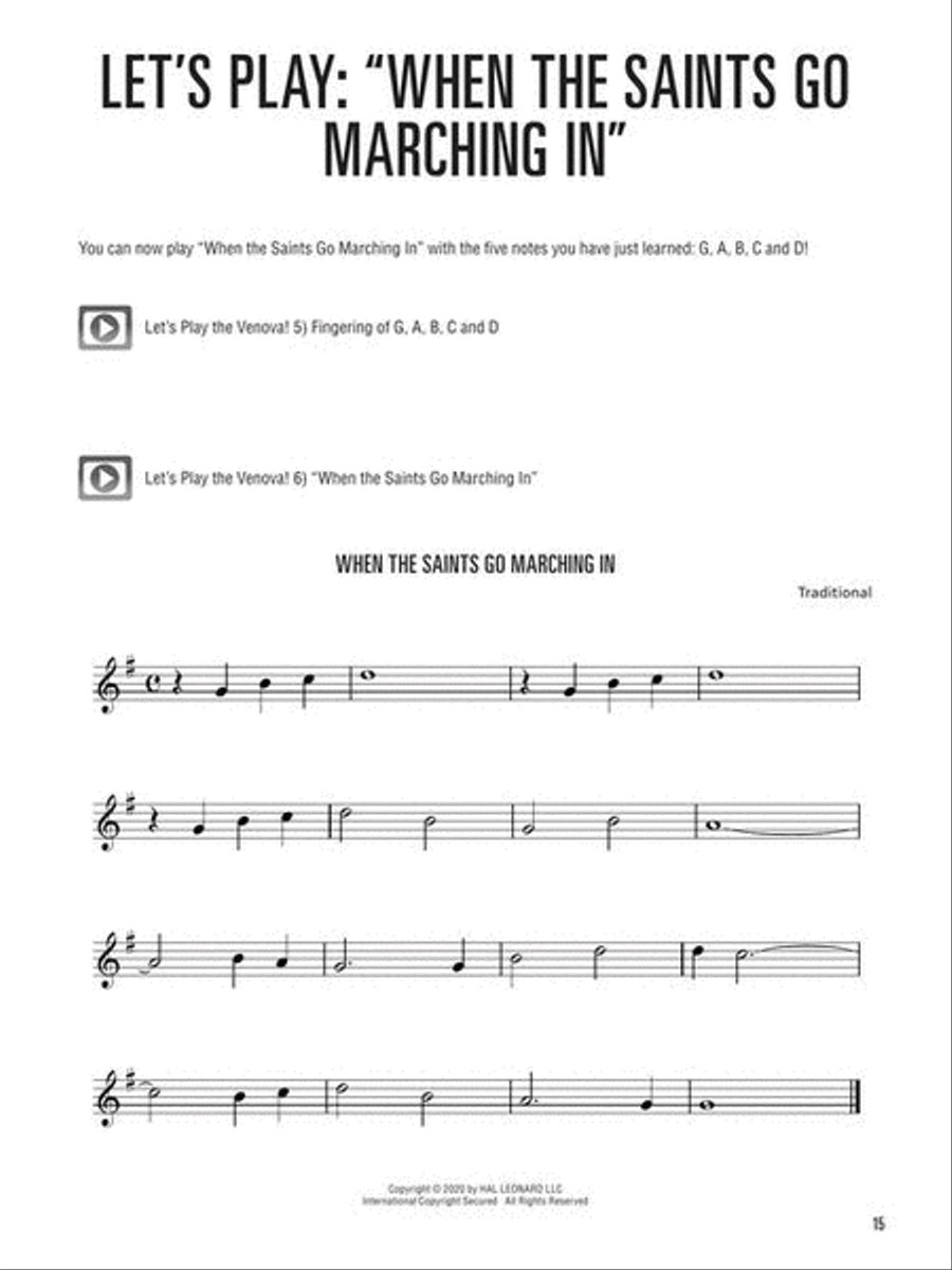 Hal Leonard Venova Method Collection / Songbook scores gallery preview page 11