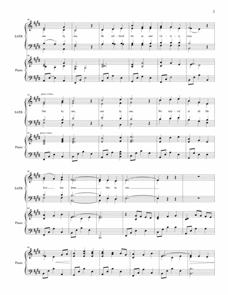 One by One - SATB (Paul Cardall, David A. Bednar) image number null