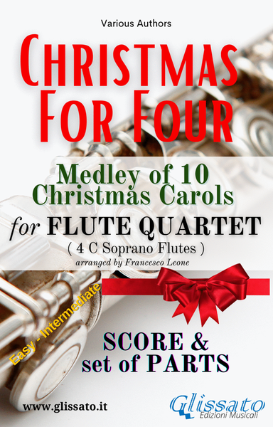 Christmas For Four - Medley for Flute Quartet (score & parts) image number null