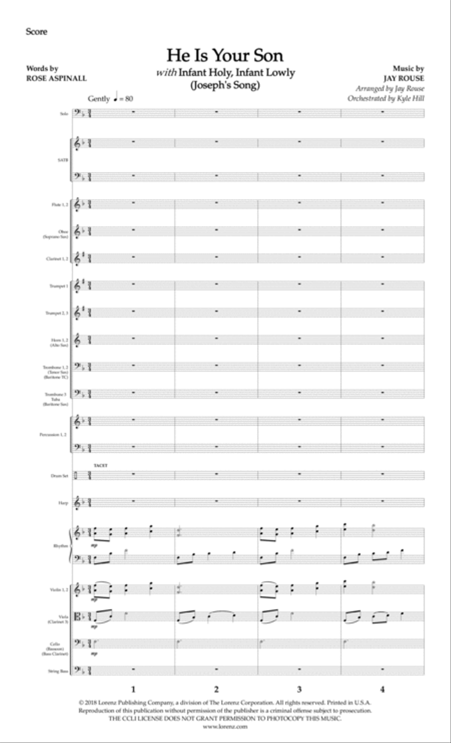 Behold, a Savior! - CD with Printable Parts Choir scores gallery preview page 12