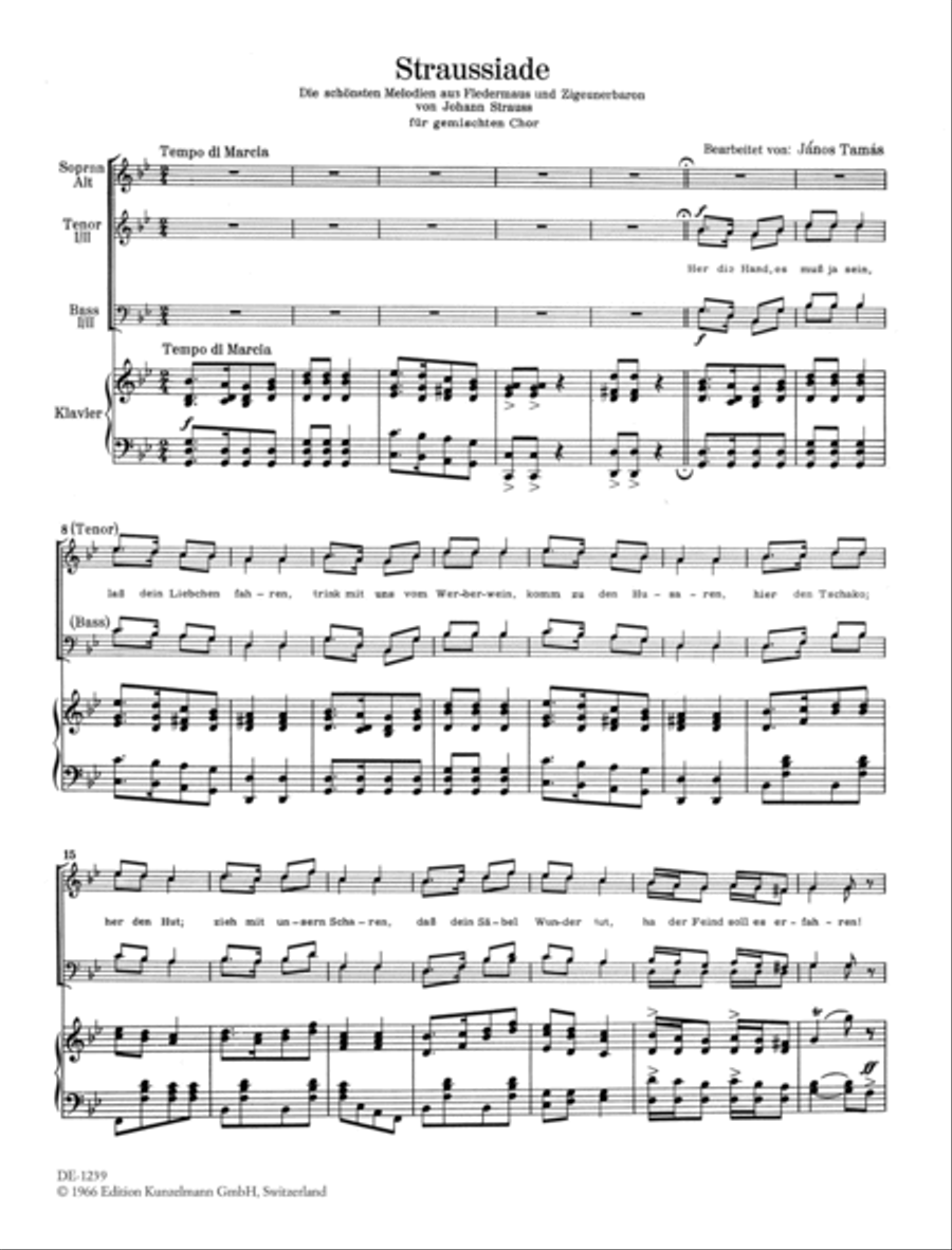Straussiade Mixed Choir scores gallery preview page 2