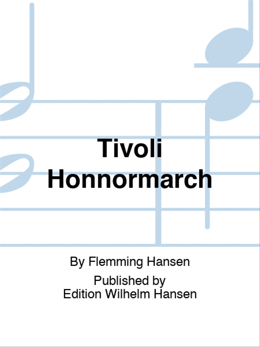 Tivoli Honnørmarch Piano Solo scores gallery preview page 1