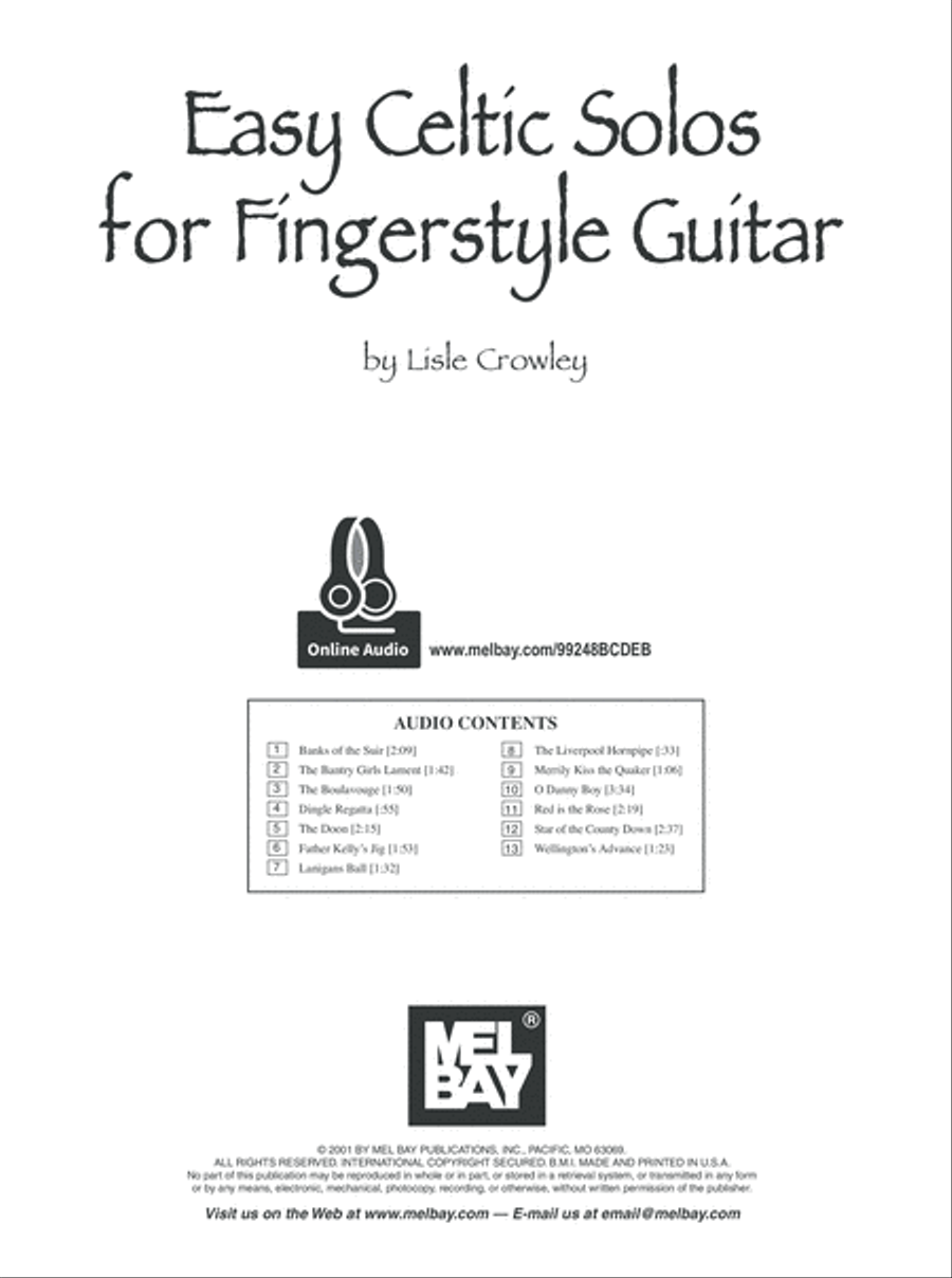 Easy Celtic Solos for Fingerstyle Guitar Fingerpicking Guitar scores gallery preview page 2