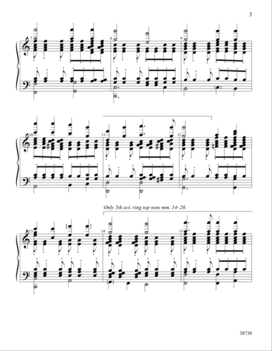 Holy, Holy, Holy Handbell Choir scores gallery preview page 3