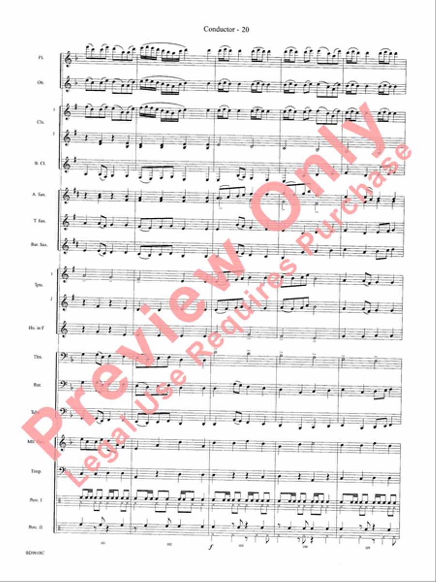 Hatikvah Concert Band scores gallery preview page 23