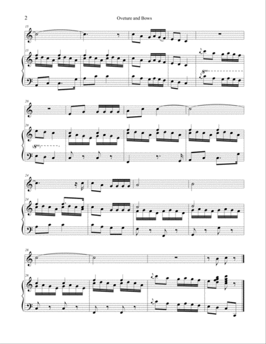 The Tale of the City Mouse and the Country Mouse - SCORE