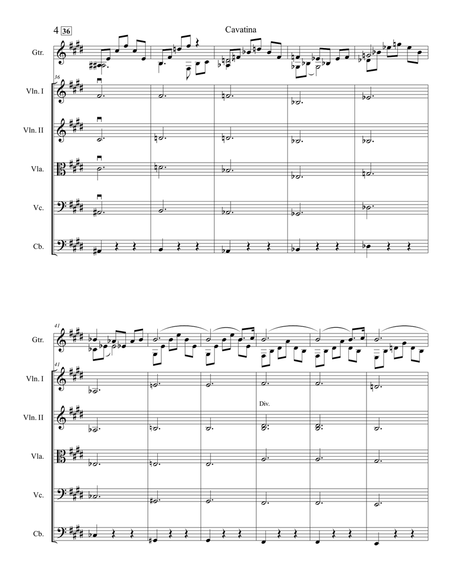 Cavatina Small Ensemble scores gallery preview page 5