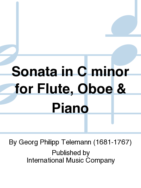 Sonata in C minor for Flute, Oboe & Piano (with Cello ad lib.) (WOEHL-LYMAN)